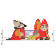 Детский игровой комплекс «Щелкунчик и мышиный король» (мод.30029)