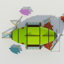 Детский игровой комплекс «Рыбка Фредди» (арт.30063). Вид 03