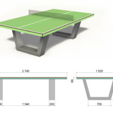Теннисный стол (мод. TC10003). Вид 2