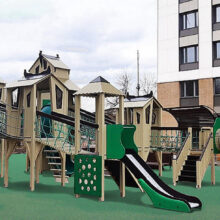 Детский игровой комплекс арт.30080, ЖК Сиреневый парк на Тагильской улице (г.Москва)