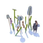Лесная полянка — лабиринт с пеньками и паутинками — изображение 2